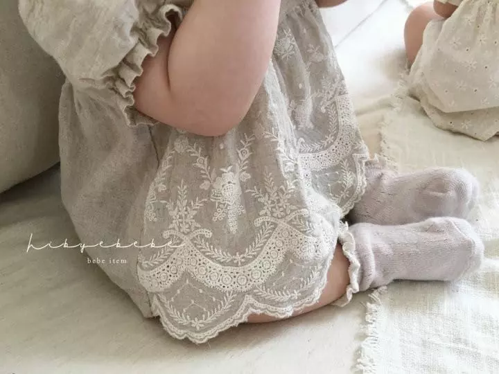 Hi Byebebe - Korean Baby Fashion - #babyboutique - Monshell Embroidery Top Bottom Set - 4