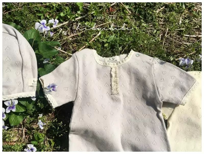 Hi Byebebe - Korean Baby Fashion - #babyfashion - Love Me Jaquard Bodysuit with Bonnet - 6