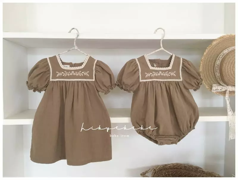 Hi Byebebe - Korean Baby Fashion - #babyfever - Veronica Embroidery One-piece - 11