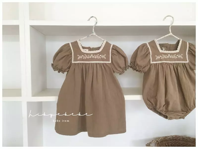 Hi Byebebe - Korean Baby Fashion - #babyfever - Veronica Embroidery Bodysuit - 10