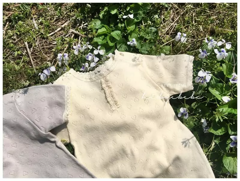 Hi Byebebe - Korean Baby Fashion - #babyfever - Love Me Jaquard Bodysuit with Bonnet - 7