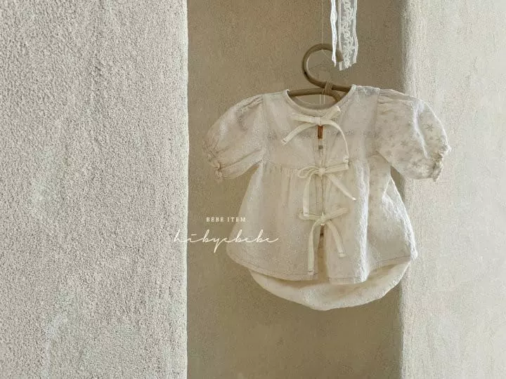 Hi Byebebe - Korean Baby Fashion - #babygirlfashion - Bloom Flwoer Embroidery Top Bottom Set - 9