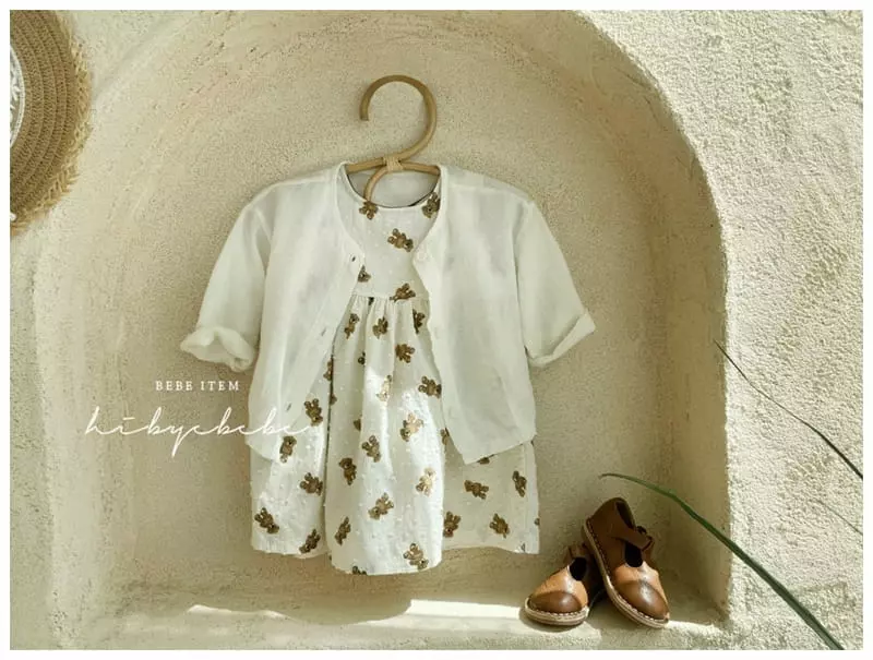 Hi Byebebe - Korean Baby Fashion - #babylifestyle - Snow Flower Bear One-piece - 5
