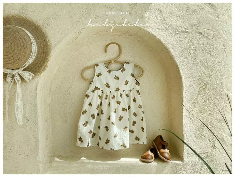 Hi Byebebe - Korean Baby Fashion - #babyoninstagram - Snow Flower Bear One-piece - 6