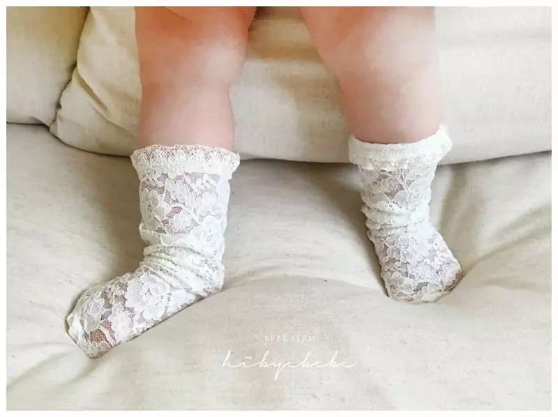 Hi Byebebe - Korean Baby Fashion - #babyoninstagram - Angue Lace Socks