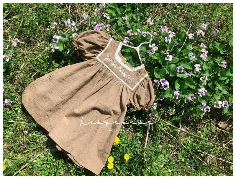 Hi Byebebe - Korean Baby Fashion - #babywear - Veronica Embroidery One-piece - 4
