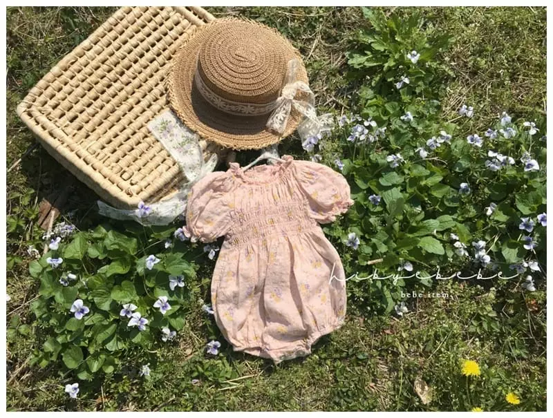 Hi Byebebe - Korean Baby Fashion - #onlinebabyshop - Elroy Smocking Bodysuit - 3
