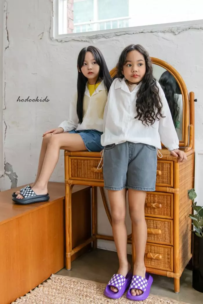 Hodoo - Korean Children Fashion - #childrensboutique - Short Jeans - 3