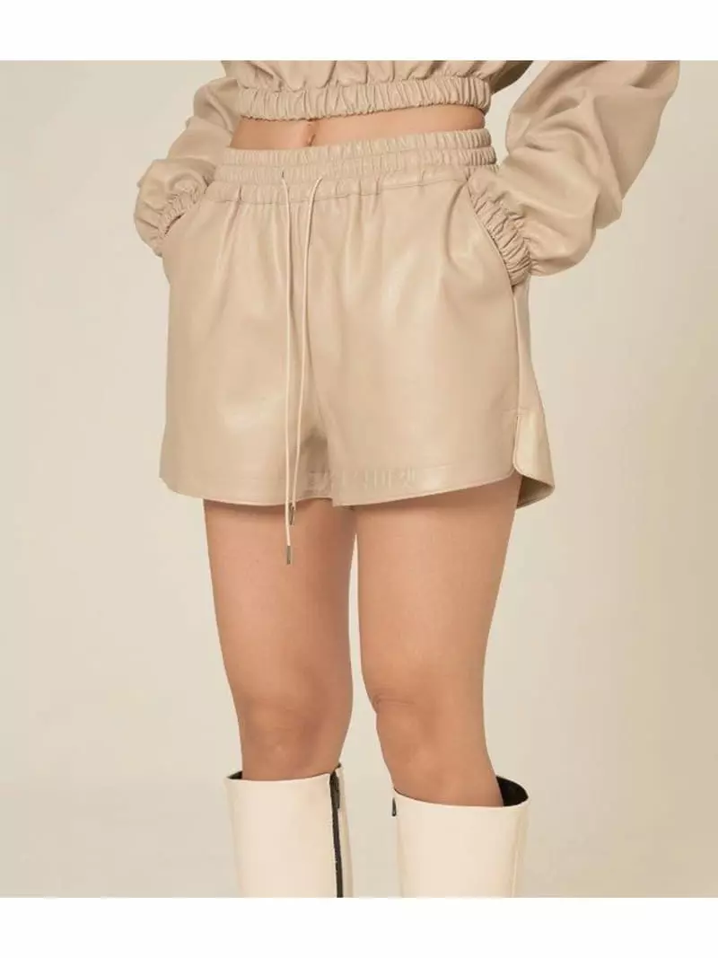 Howl - Korean Women Fashion - #momslook - Leather Shorts - 3