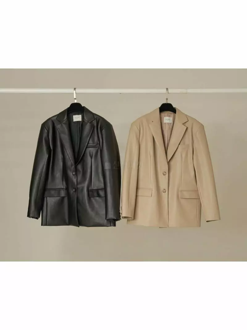 Howl - Korean Women Fashion - #womensfashion - Leather Over Jacket - 4