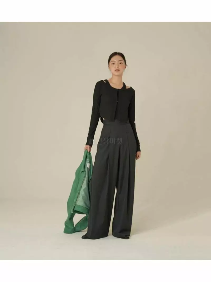 Howl - Korean Women Fashion - #womensfashion - Stripes Pintuck Pants