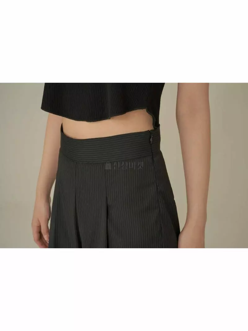 Howl - Korean Women Fashion - #womensfashion - Stripes Pintuck Pants - 3