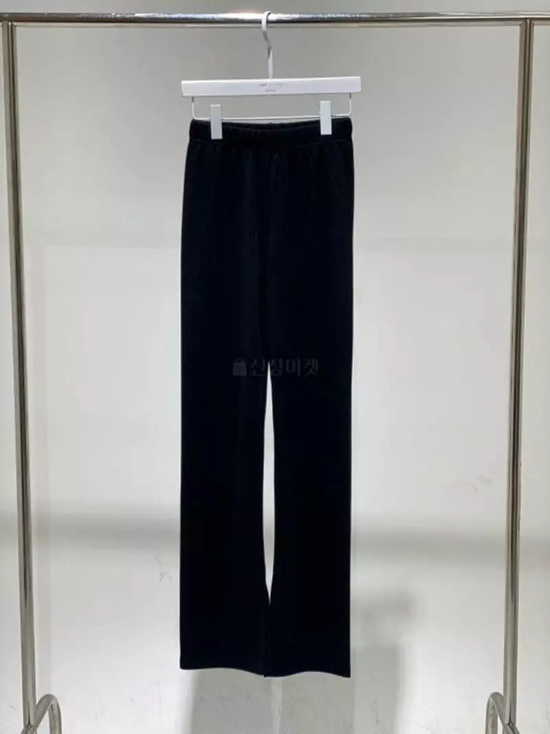 Howl - Korean Women Fashion - #momslook - Rib Side Slir Pants - 4