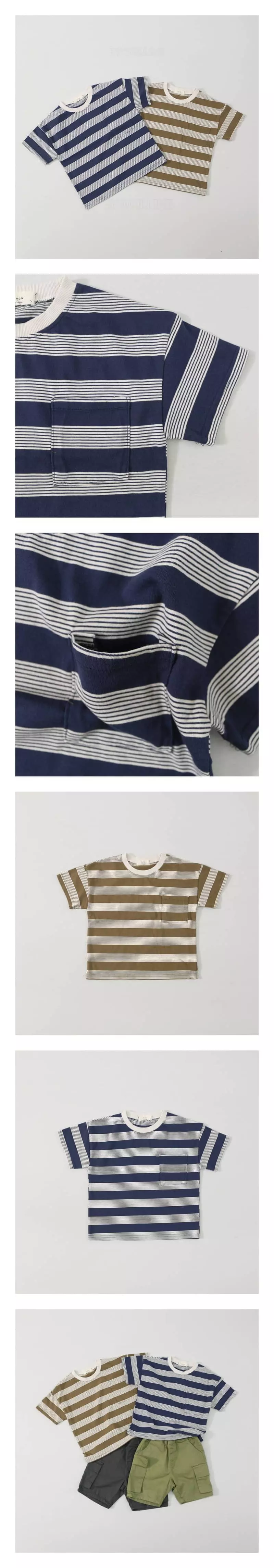 Hyvaa - Korean Children Fashion - #Kfashion4kids - Vintage Stripes Tee