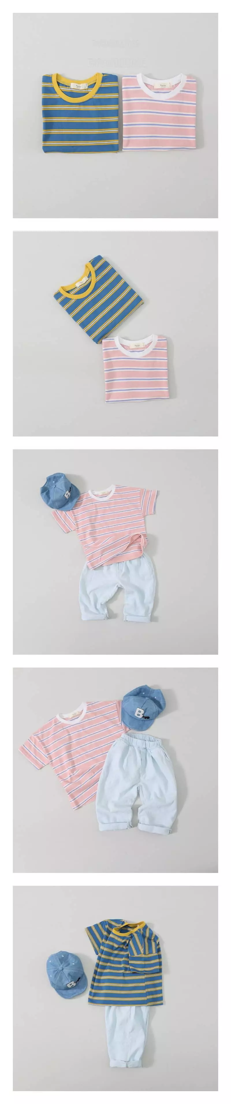 Hyvaa - Korean Children Fashion - #littlefashionista - Color Stripes Tee