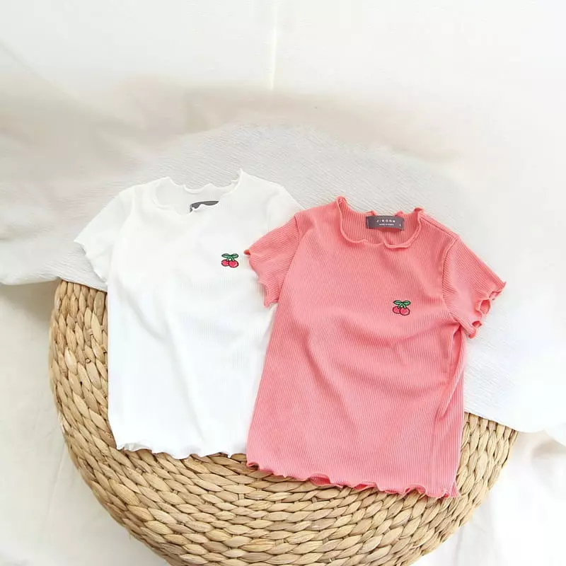 J-Room - Korean Children Fashion - #childofig - Cherry Rib Tee - 2