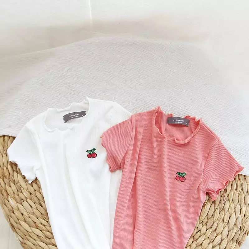 J-Room - Korean Children Fashion - #childofig - Cherry Rib Tee - 3
