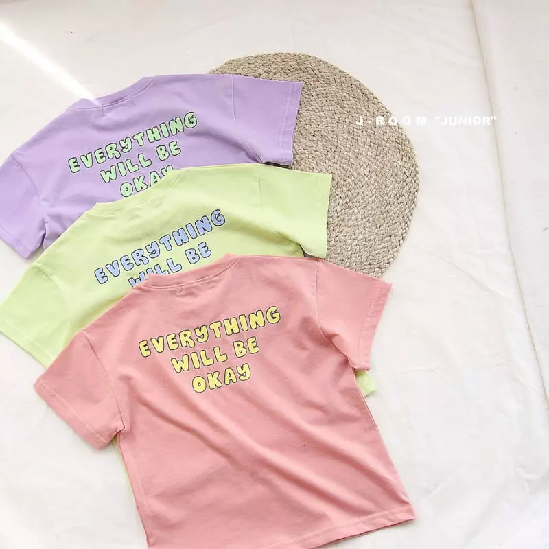 J-Room - Korean Children Fashion - #childofig - Circle Lettering Tee - 11
