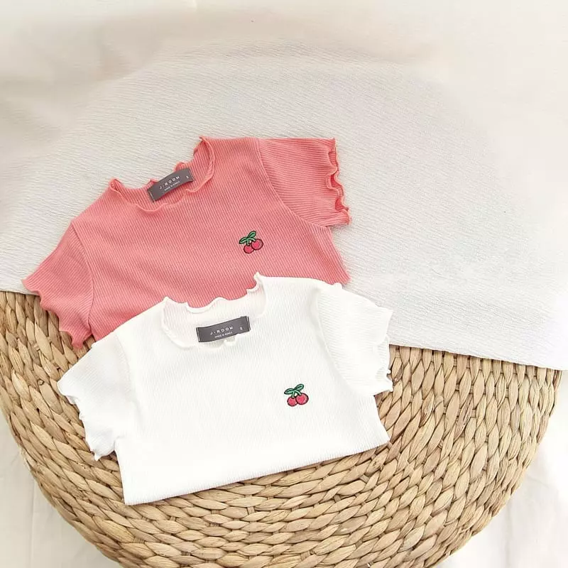 J-Room - Korean Children Fashion - #childofig - Cherry Rib Tee - 4