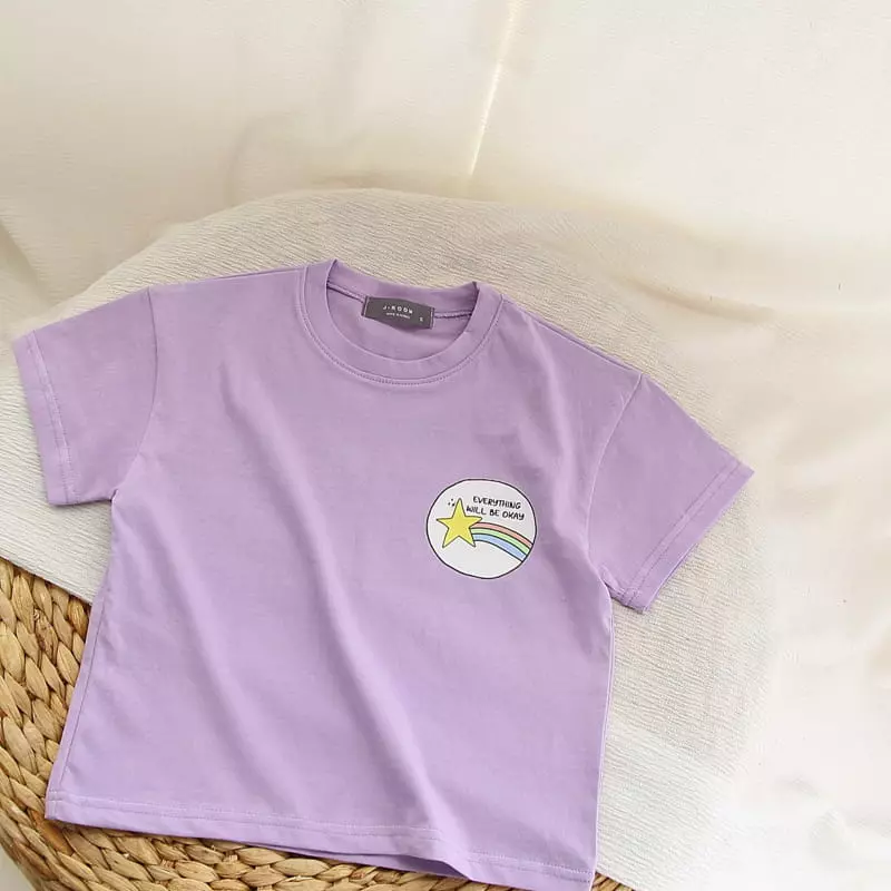 J-Room - Korean Children Fashion - #childrensboutique - Circle Lettering Tee - 12
