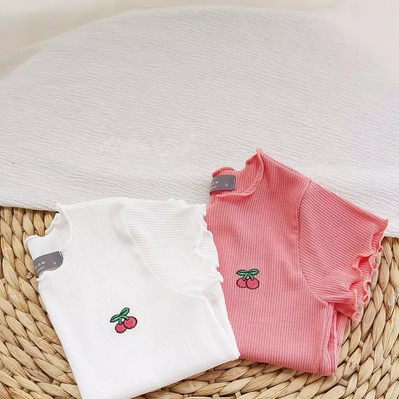 J-Room - Korean Children Fashion - #designkidswear - Cherry Rib Tee - 5