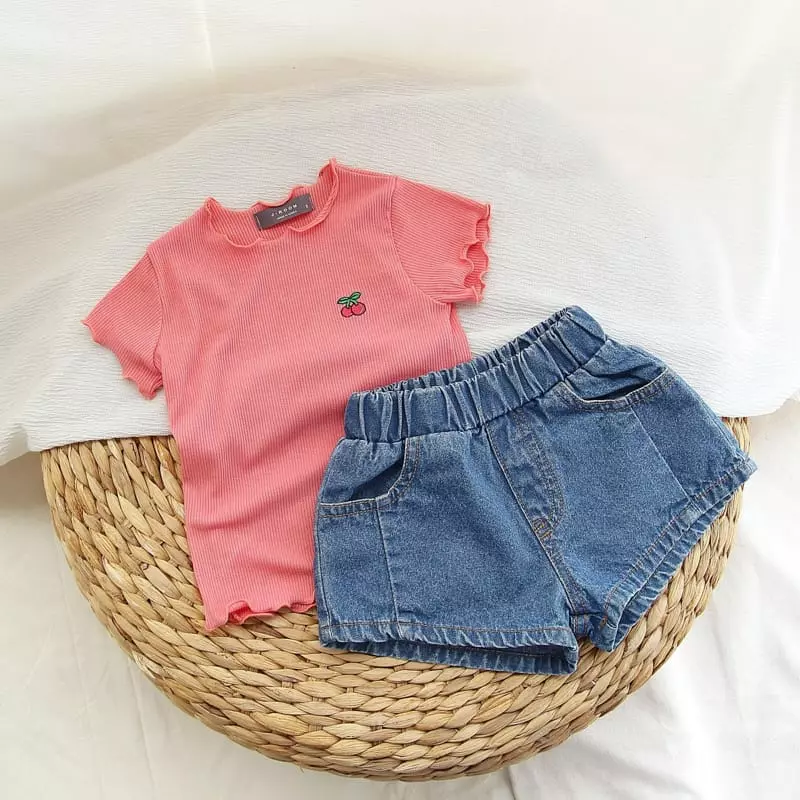 J-Room - Korean Children Fashion - #discoveringself - Cherry Rib Tee - 6