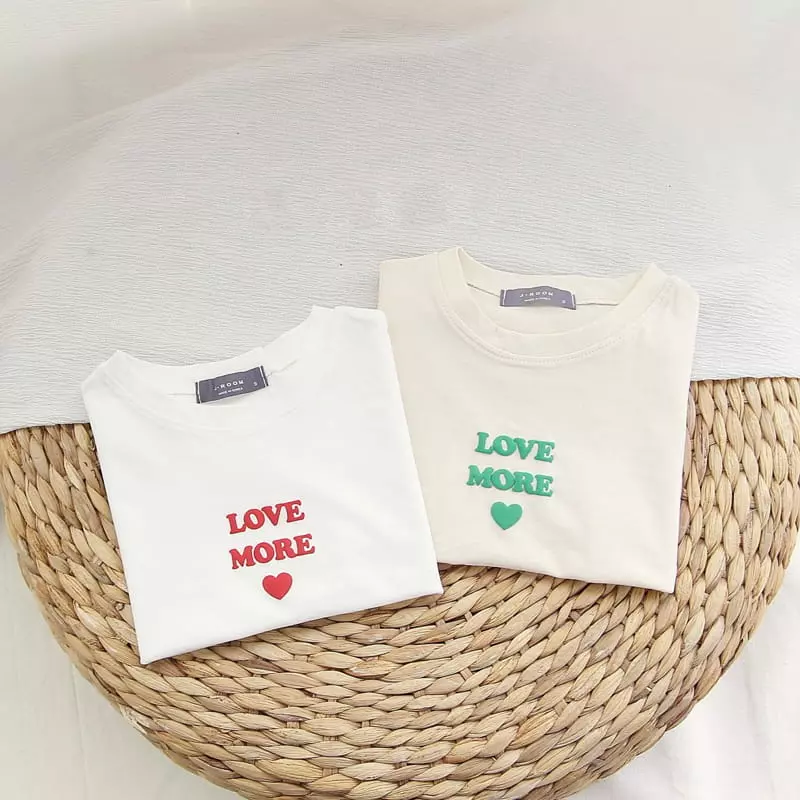 J-Room - Korean Children Fashion - #discoveringself - Love Paint Tee - 5
