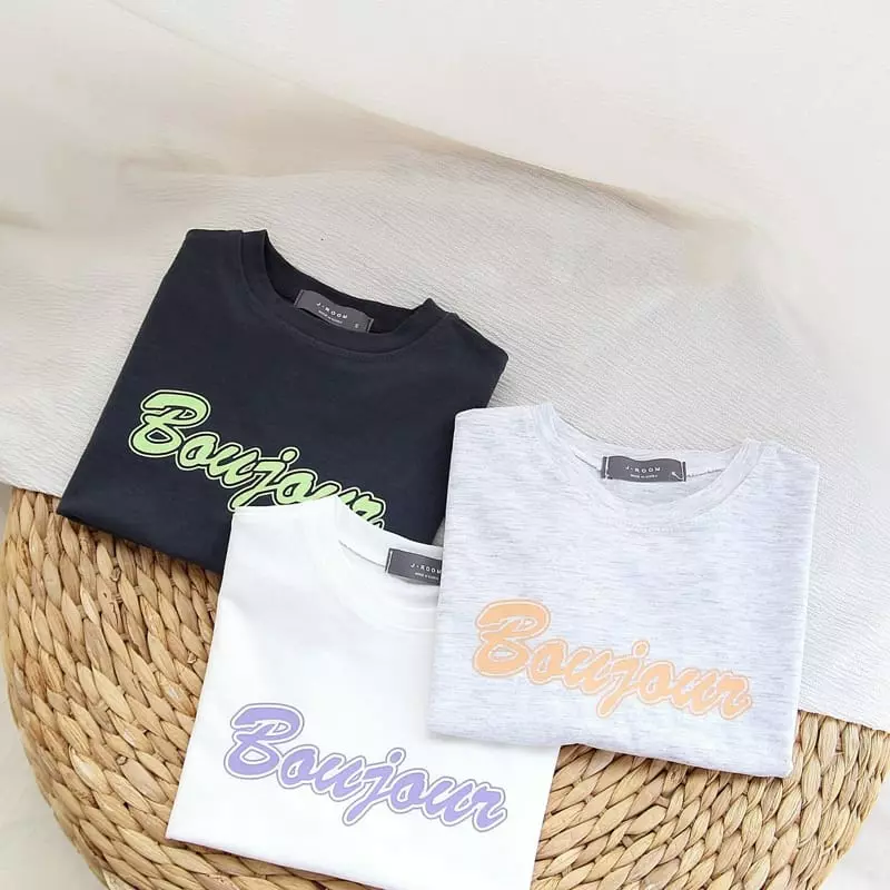 J-Room - Korean Children Fashion - #discoveringself - Bonjour Tee - 3