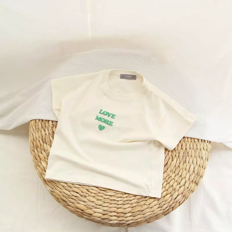 J-Room - Korean Children Fashion - #kidsstore - Love Paint Tee - 8