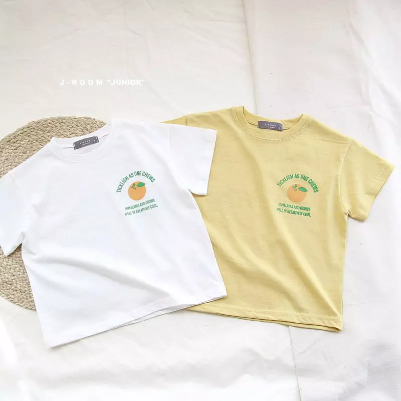 J-Room - Korean Children Fashion - #kidsstore - Orange Paint White Tee - 8