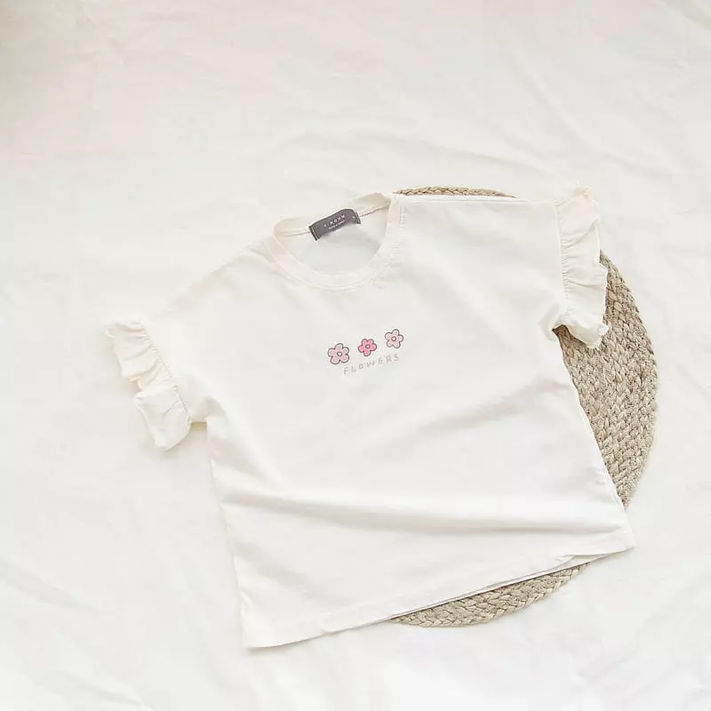 J-Room - Korean Children Fashion - #prettylittlegirls - Flower Frill Tee - 9