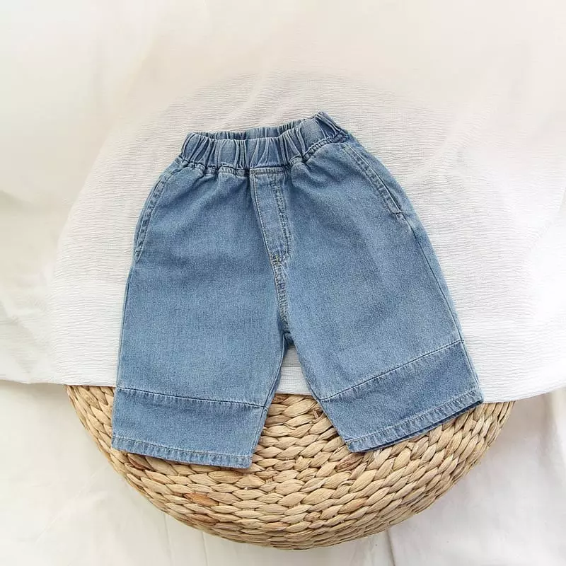 J-Room - Korean Children Fashion - #todddlerfashion - Slit Capri Jeans - 7