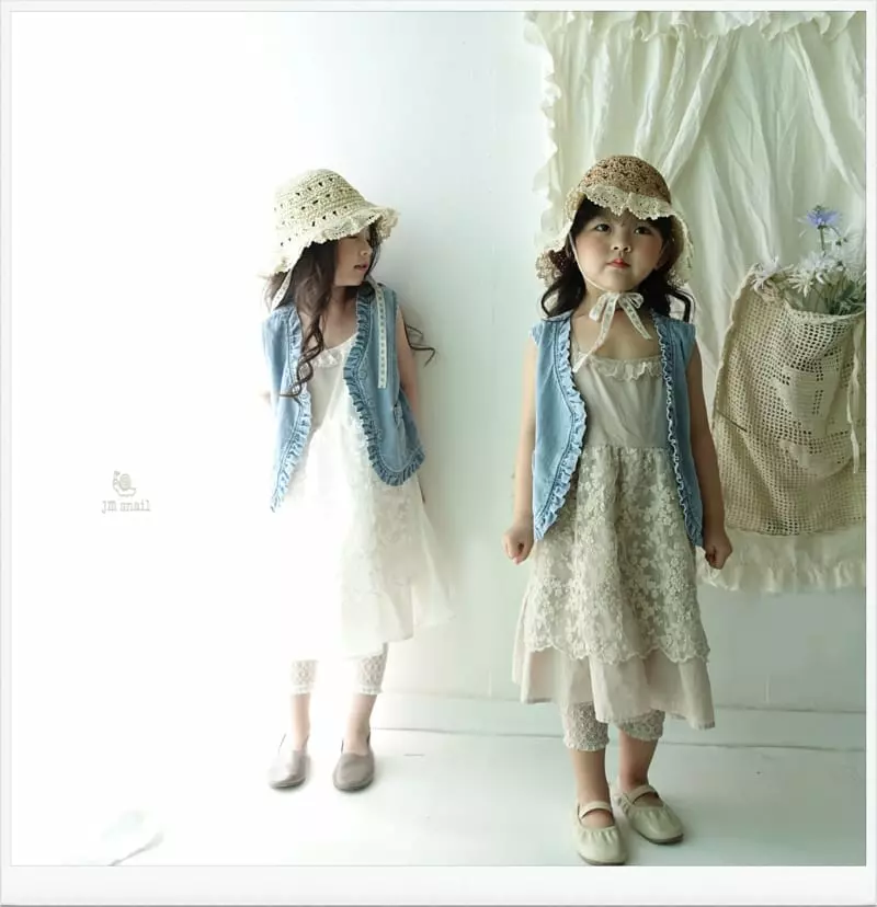 JM Snail - Korean Children Fashion - #Kfashion4kids - Denim Frill Vest - 5