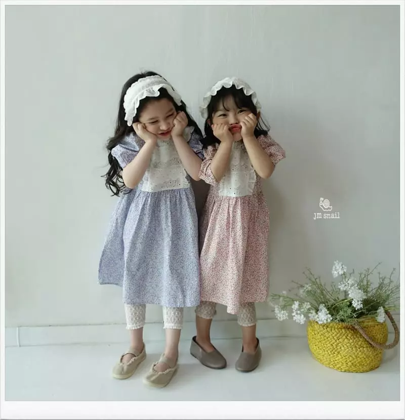 JM Snail - Korean Children Fashion - #childofig - Lina Small Flower One-piece - 11