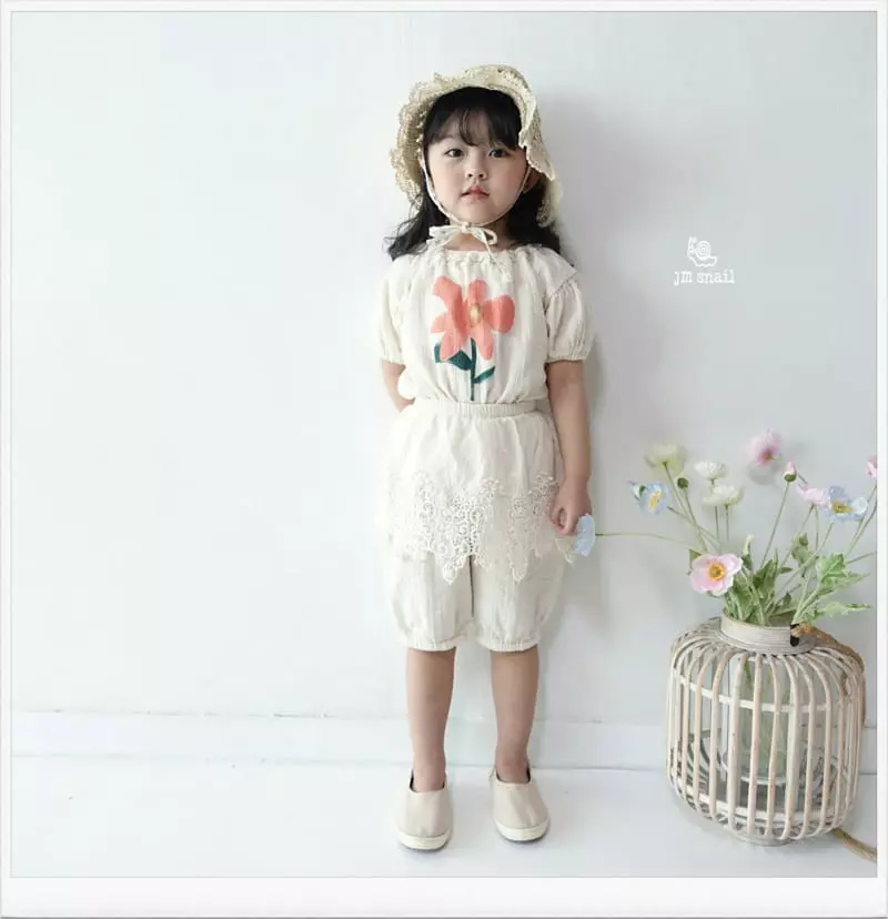 JM Snail - Korean Children Fashion - #childofig - Yoru Lace Tee - 6