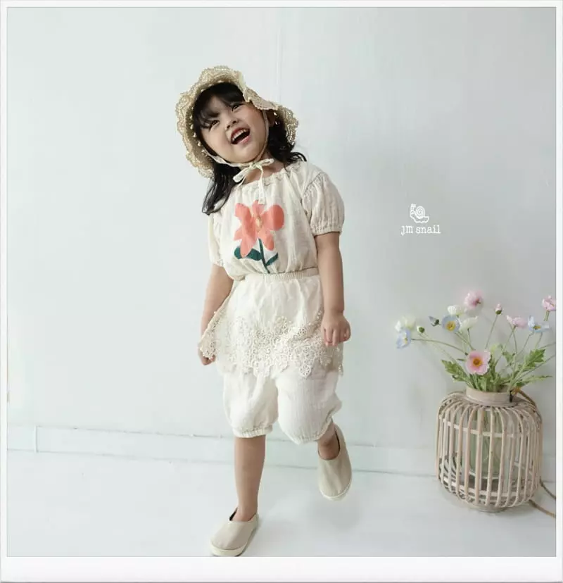JM Snail - Korean Children Fashion - #childrensboutique - Yoru Lace Tee - 7