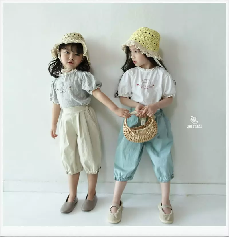 JM Snail - Korean Children Fashion - #designkidswear - Canberra Span Bijou Pants - 6