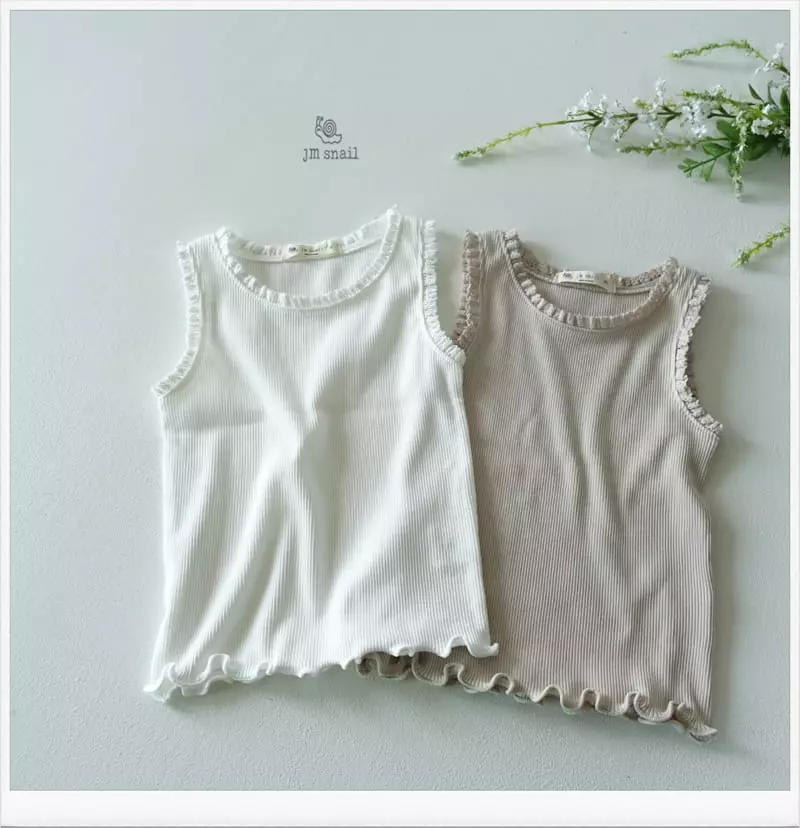 JM Snail - Korean Children Fashion - #fashionkids - Dud Rib Sleeveless