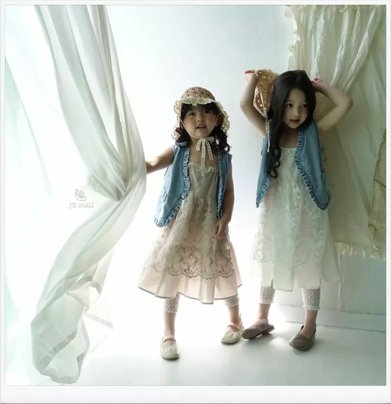 JM Snail - Korean Children Fashion - #fashionkids - Denim Frill Vest