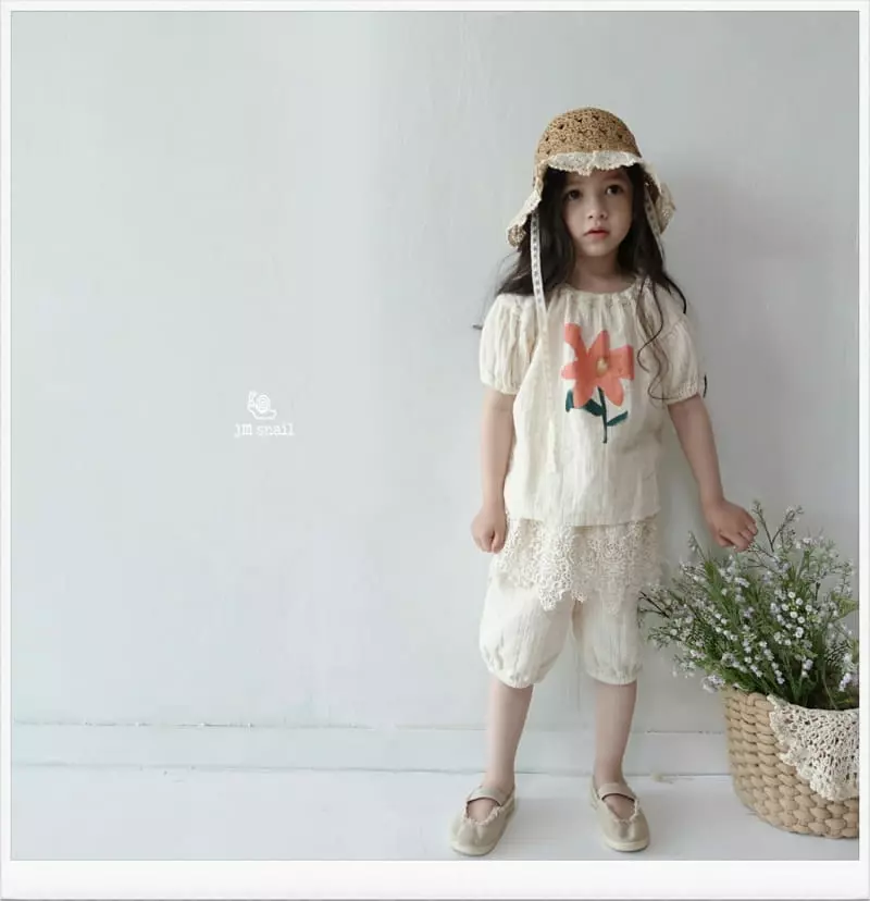 JM Snail - Korean Children Fashion - #kidsshorts - Yoru Lace Pants - 12
