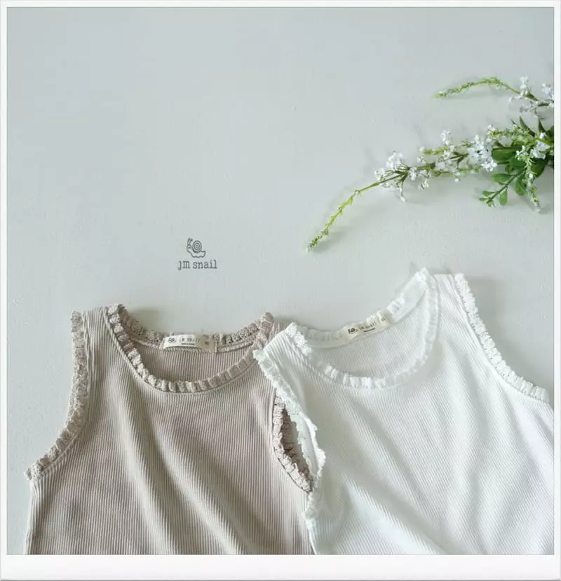 JM Snail - Korean Children Fashion - #kidsstore - Dud Rib Sleeveless - 3