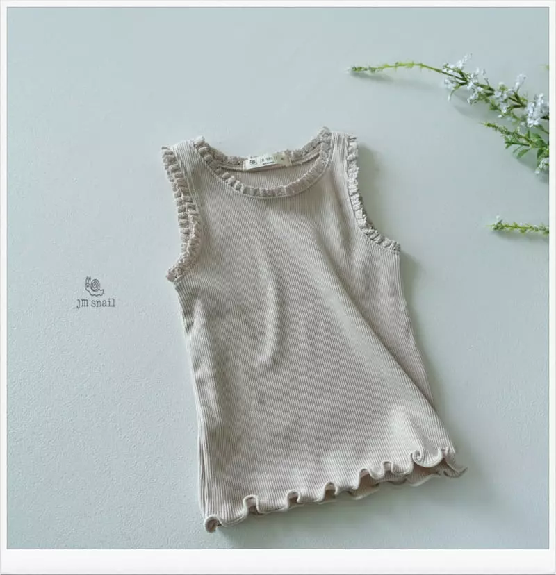 JM Snail - Korean Children Fashion - #kidsstore - Dud Rib Sleeveless - 4