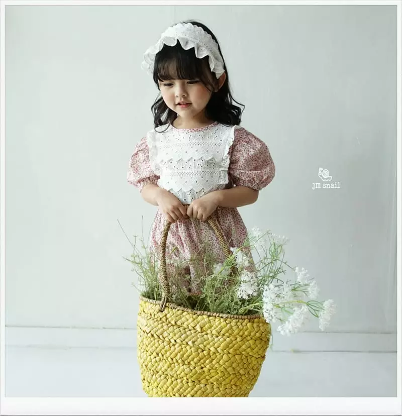 JM Snail - Korean Children Fashion - #kidzfashiontrend - Lina Small Flower One-piece - 2