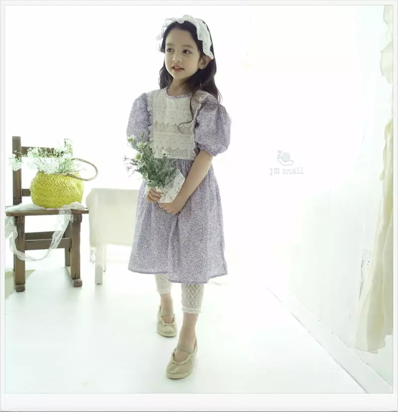 JM Snail - Korean Children Fashion - #Kfashion4kids - Lina Small Flower One-piece - 4