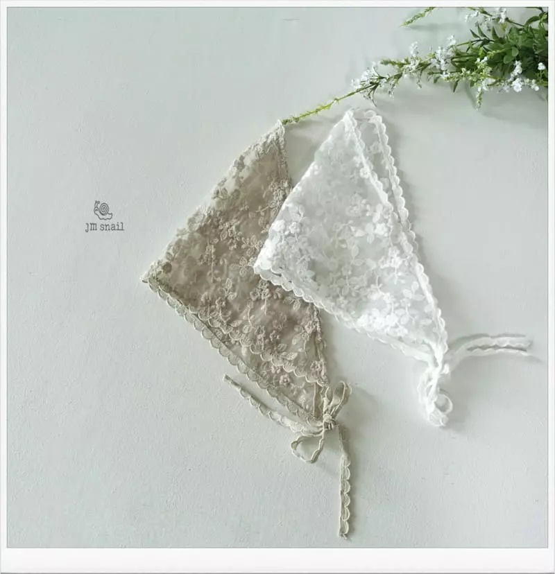 JM Snail - Korean Children Fashion - #littlefashionista - Lace Punching Scarf