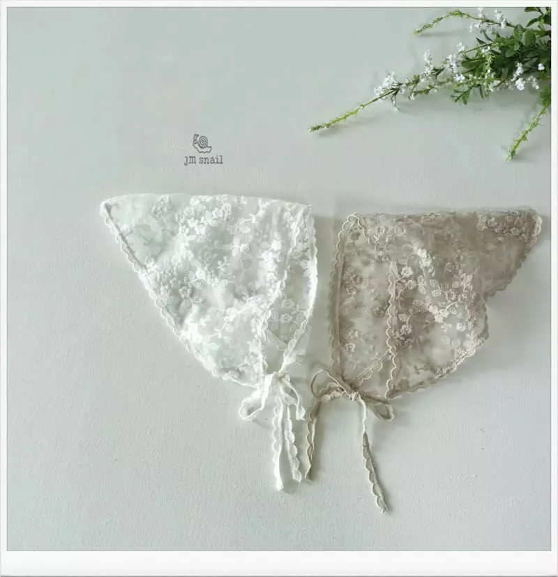 JM Snail - Korean Children Fashion - #magicofchildhood - Lace Punching Scarf - 2