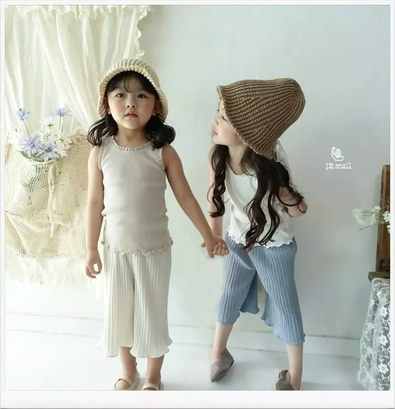 JM Snail - Korean Children Fashion - #prettylittlegirls - Dud Rib Sleeveless - 9