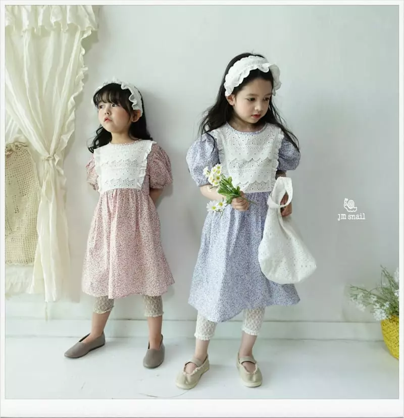 JM Snail - Korean Children Fashion - #prettylittlegirls - Lina Small Flower One-piece - 7