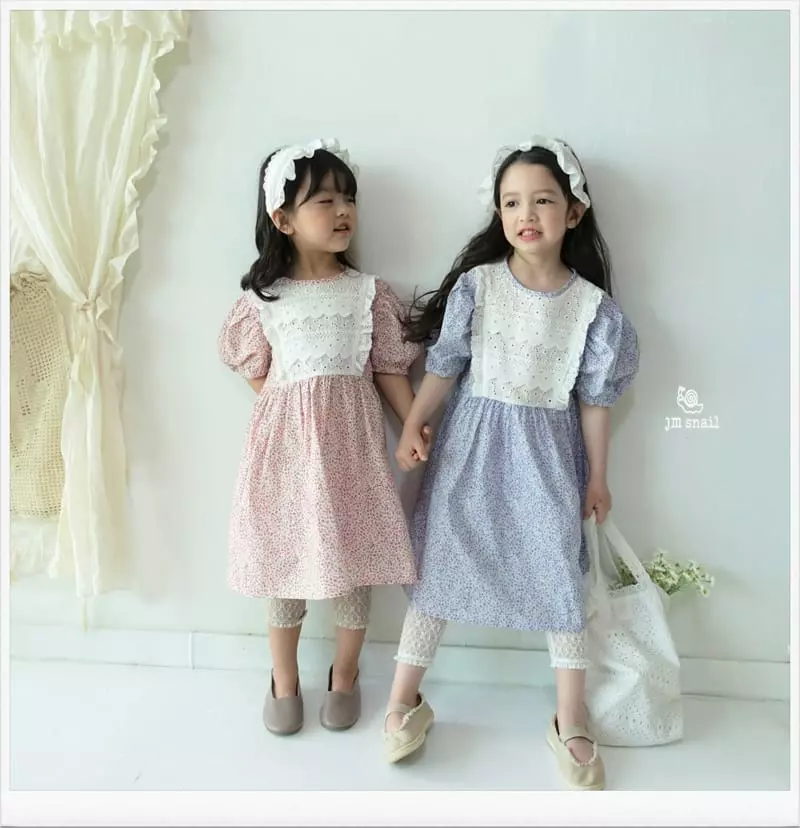 JM Snail - Korean Children Fashion - #stylishchildhood - Lina Small Flower One-piece - 10
