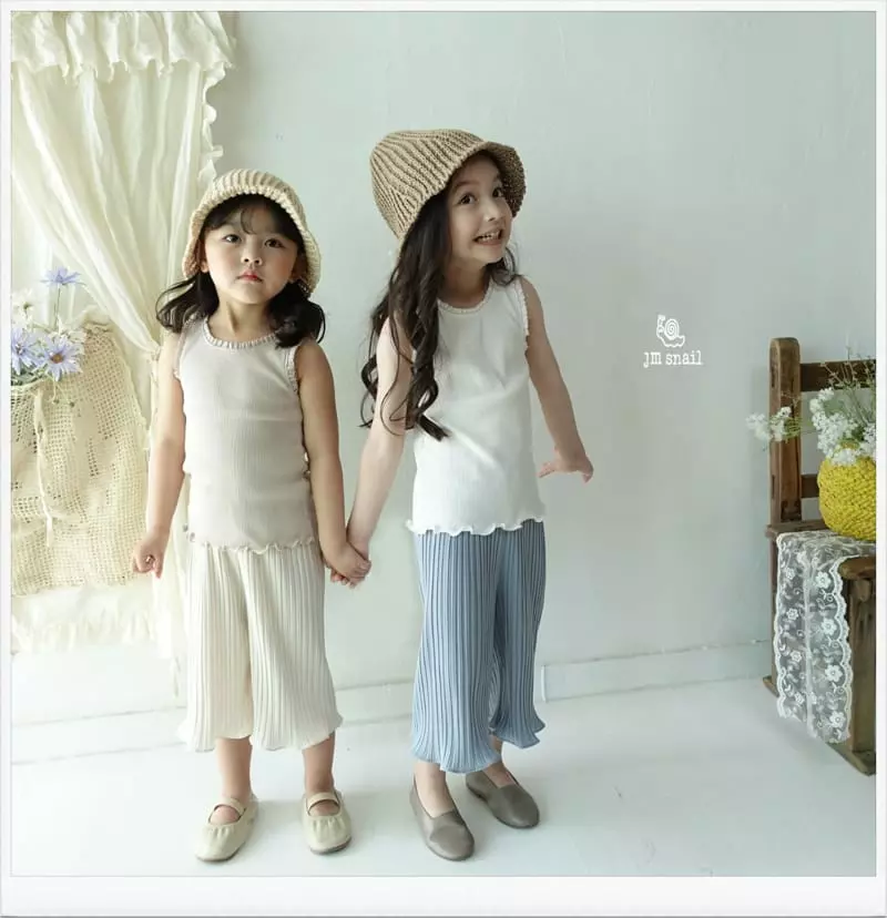 JM Snail - Korean Children Fashion - #todddlerfashion - Dud Rib Sleeveless - 10